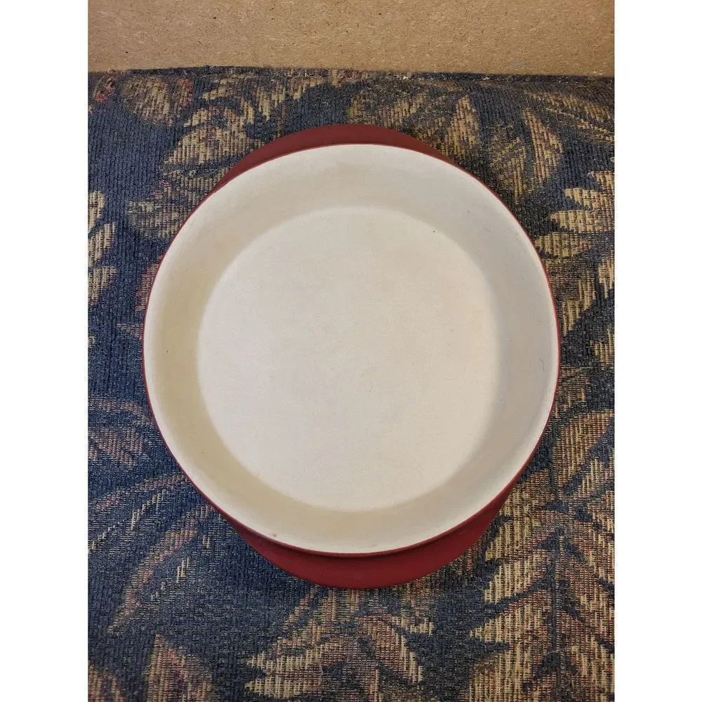 Pampered Chef Cranberry Deep Dish Stoneware Baker 061104